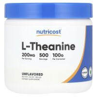 Nutricost, L-Theanine, Unflavored, L-Theanin,...