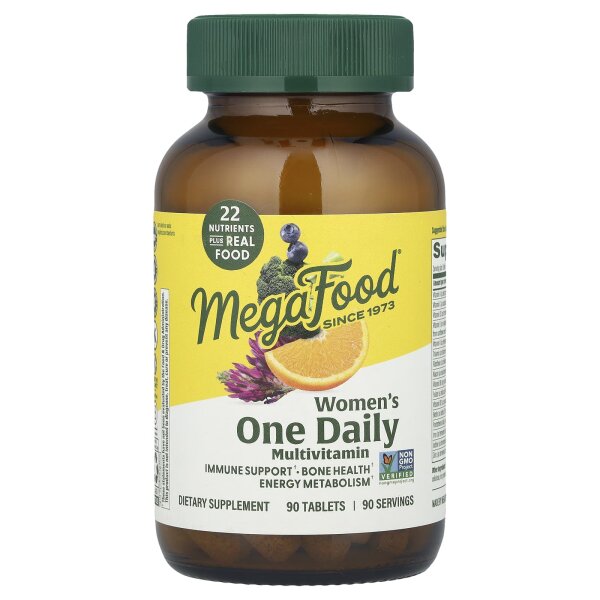 MegaFood, Womens One Daily MultiVitamin, 90 Tabletten