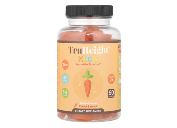 TruHeight, Kids, Multivitamin Gummy, Fruchtgummis mit Multivitaminen für Kinder ab 2 Jahren, 60 Fruchtgummis