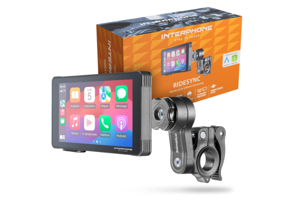INTERPHONE Ridesync SYNC55 Motorrad Navi CarPlay für Apple und Android B-WARE
