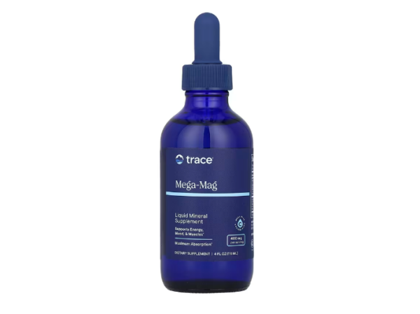Trace, Mega-Mag, flüssiges Nahrungsergänzungsmittel mit Mineralstoffen, 400 mg, 118 ml