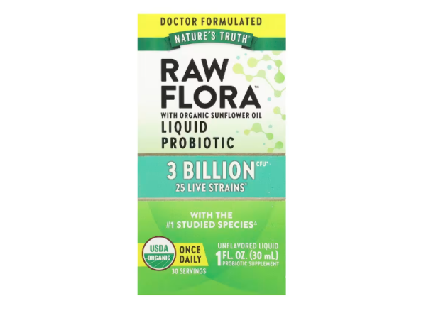 Natures Truth, Probiotikum von Raw Flora™, geschmacksneutral, 3 Milliarden KBE, 30 ml