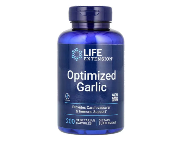 Life Extension, Optimized Garlic, Ergänzungsmittel mit Knoblauch,200 pflanzliche Kapseln