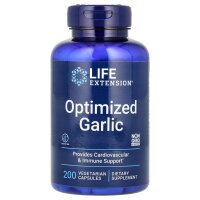Life Extension, Optimized Garlic, Ergänzungsmittel mit Knoblauch,200 pflanzliche Kapseln