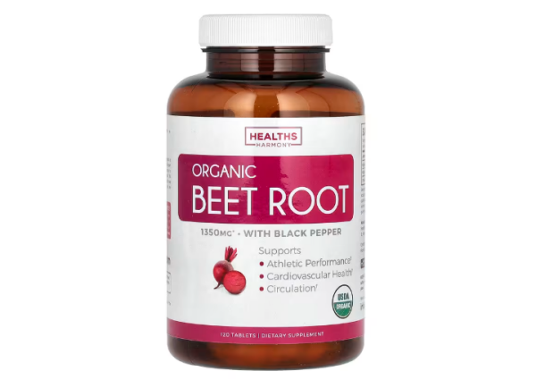 Healths Harmony, Organic Beet Root, Bio-Rote-Bete-Wurzel, 120 Tabletten
