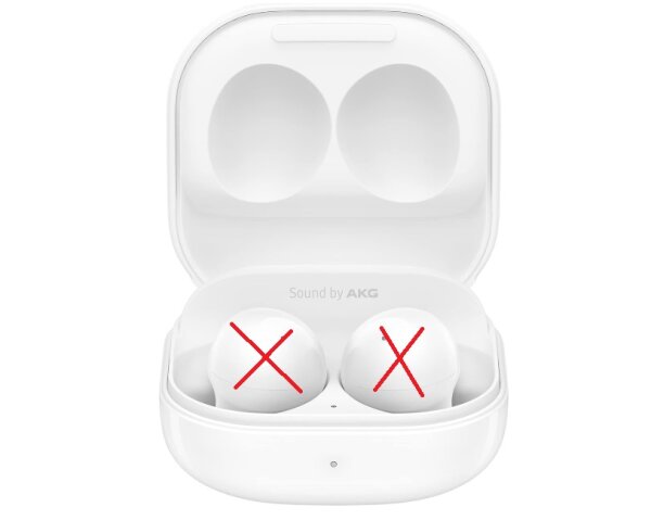 Samsung Galaxy Buds2, NUR DAS LADECASE, Kabellose Kopfhörer, Wireless Earbuds, Geräuschunterdrückung (ANC), ausdauernder Akku, 3 Mikrofone, White #1 #1 #1 #1
