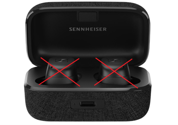 Sennheiser Momentum True Wireless 3 - NUR DAS LADECASE - In-Ear-Kopfhörer - Schwarz