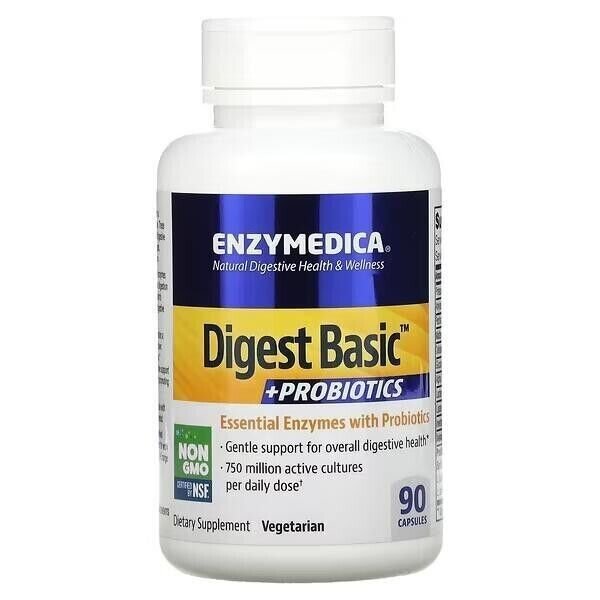 Enzymedica, Digest Basic + Probiotics, 90 Kapseln