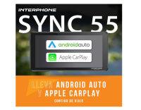 INTERPHONE Ridesync SYNC55 Motorrad Navi, CarPlay für Apple, Android