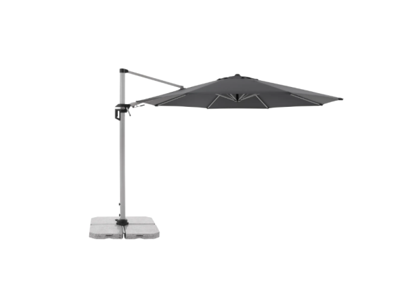 Doppler Ampelschirm Active Ø 372 cm Anthrazit mit Dreh- & Neigungsfunktion
