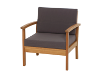 Gardamo Lounge-Set Tavira 4-tlg. Eukalyptus Grau inkl. Kissen FSC®