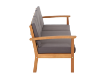 Gardamo Lounge-Set Tavira 4-tlg. Eukalyptus Grau inkl. Kissen FSC®