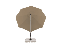 Doppler Ampelschirm Active Ø 372 cm Greige mit Kurbelmechanik Sonnenschirm