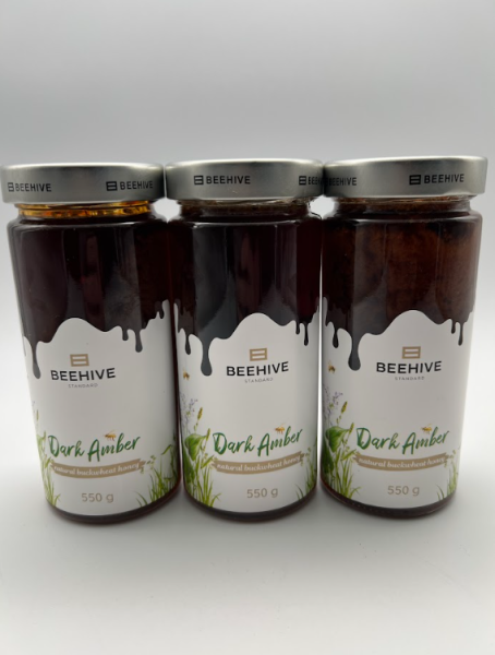 3x Buchweizenhonig Naturhonig 550g Naturprodukt Premiumqualität