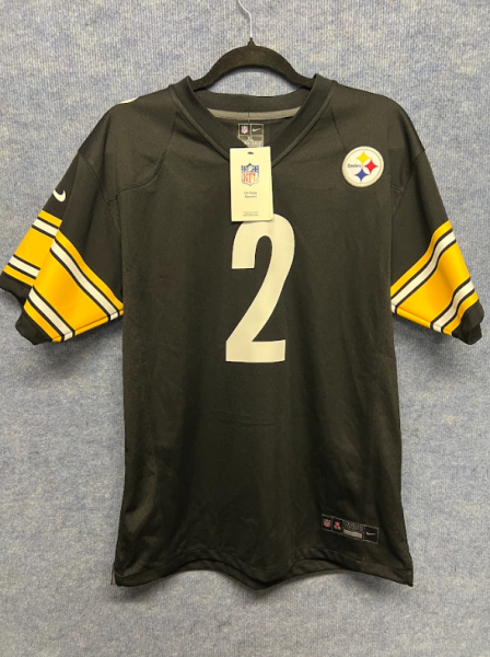 Nike NFL Pittsburgh Steelers Trikot Schwarz #Justin Fields Größe M BITTE LESEN