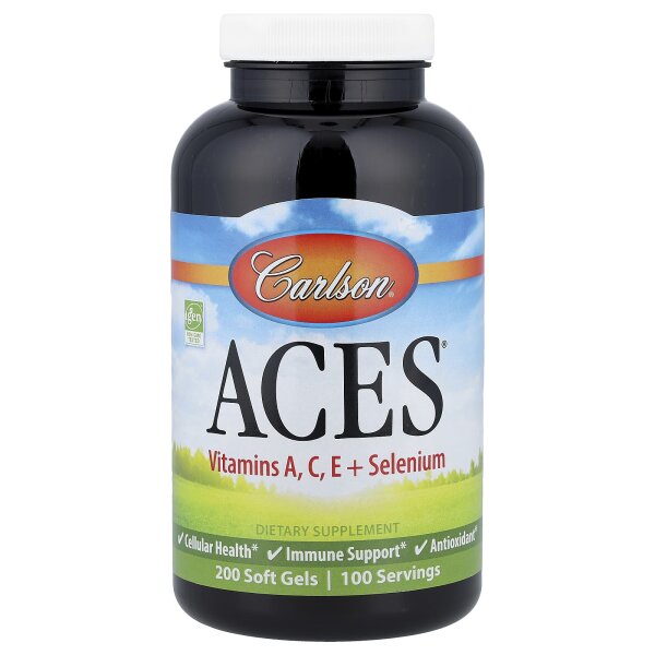 Carlson, ACES®, Vitamin A, C, E + Selenium, 200 Weichkapseln