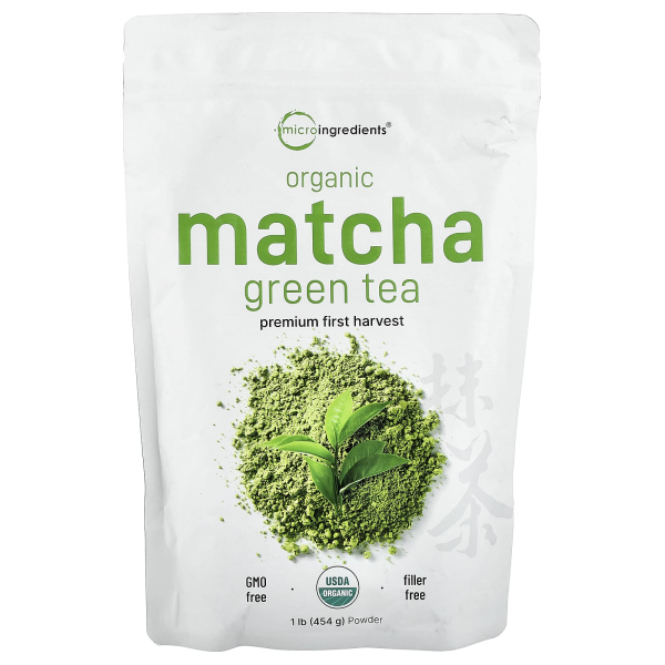 Micro Ingredients, Organic Matcha Green Tea, Bio-Matcha-Grüntee, 454 g
