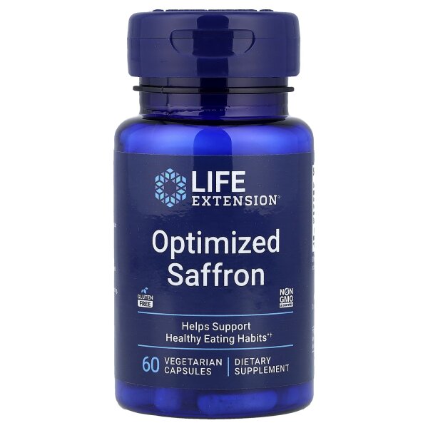 Life Extension, Optimized Saffron, optimierter Safran, 60 pflanzliche Kapseln (78 mg pro Kapsel)