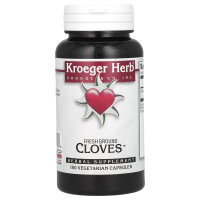 Kroeger Herb Co, Fresh Ground Cloves, frisch gemahlene Nelken, 100 pflanzliche Kapseln