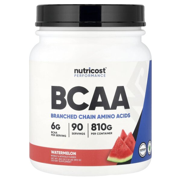 Nutricost, Performance, BCAA, Wassermelone, 810 g