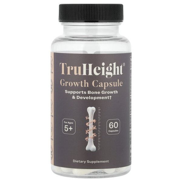 TruHeight, Growth, Multivitamin, Multivitamin zur Unterstützung des Wachstums, ab 5 Jahren, 60 Kapseln