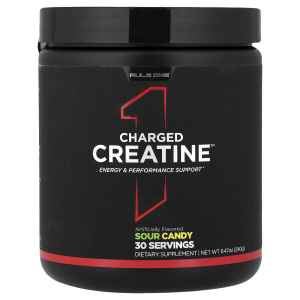 Rule One Proteins, Charged Creatine, geladenes Kreatin, saures Bonbon, 240 g