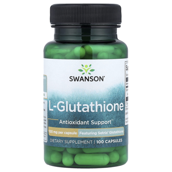 Swanson, L-Gluthatione, L-Glutathion, 100 mg, 100 Kapseln