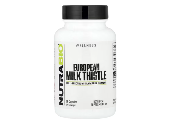 NutraBio, European Milk Thistle, Europäische Mariendistel, 90 Kapseln (241 mg pro Kapsel)