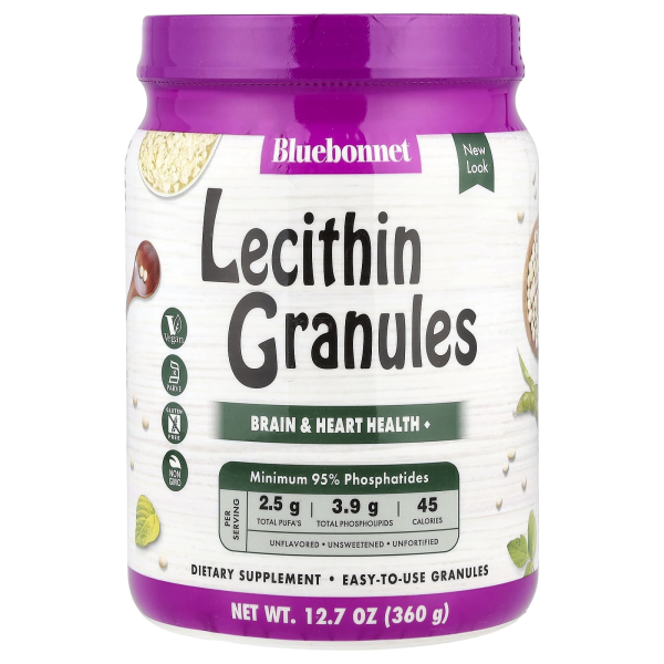 Bluebonnet Nutrition, Lecithin Granules, Unflavored, Lecithingranulat, geschmacksneutral, 360 g