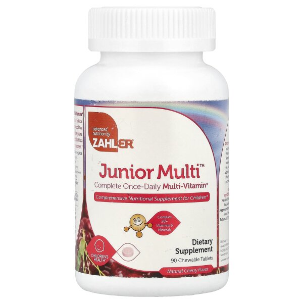 Zahler, Kinder Multivitaminpräparat, natürlicher Kirschgeschmack, 90 Kautabletten