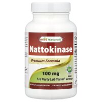 Best Naturals, Nattokinase, Nattokinase, 100 mg, 90 pflanzliche Kapseln