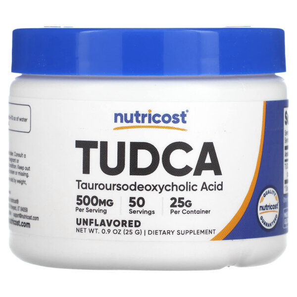Nutricost, TUDCA, geschmacksneutral, 25 g - DE Versand via DHL