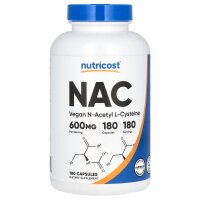 Nutricost, NAC, veganes N-Acetyl-L-Cystein, 600 mg, 180...