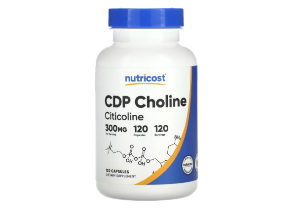 Nutricost, CDP Cholin, Citicolin, 300 mg, 120 Kapseln