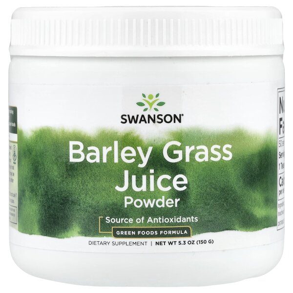 Swanson, Barley Grass Juice Powder, Gerstengrassaftpulver, 150 g
