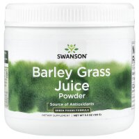 Swanson, Barley Grass Juice Powder, Gerstengrassaftpulver, 150 g
