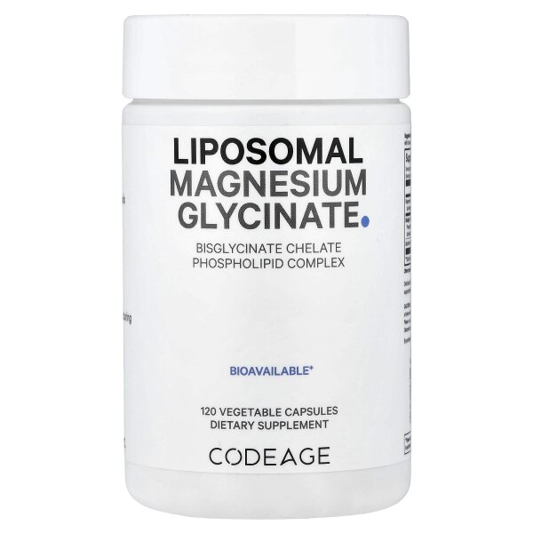 Codeage, liposomales Magnesiumglycinat, 120 pflanzliche Kapseln