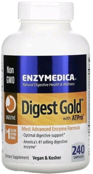 Enzymedica, Digest Gold with ATPro, Unterstützung für die Verdauung mit ATPro, 240 Kapseln
