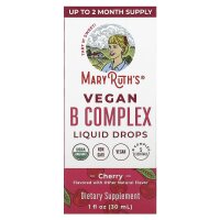 MaryRuths, Vegan B Complex Liquid Drops, flüssige Vegan-B-Komplex-Tropfen, Kirsche, 30 ml