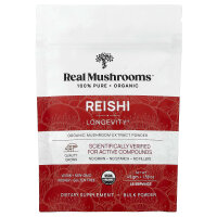Real Mushrooms, Reishi, Organic Mushroom Extract Powder, Bio-Pilzextraktpulver, 45 g