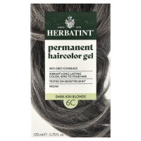 Herbatint, Permanent Haircolor Gel, 6C Dark Ash Blonde,...