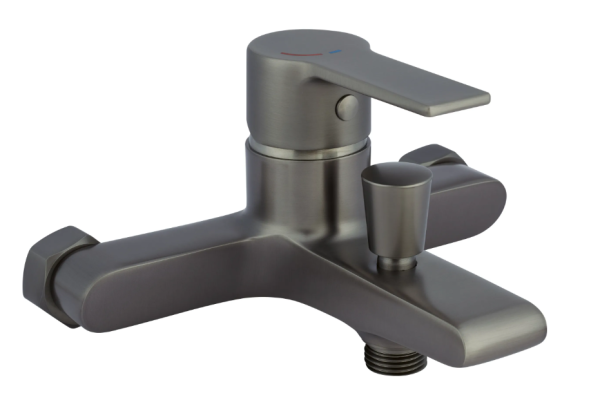 Wannenarmatur Bisenzio Einhebel Gunmetal Badarmatur