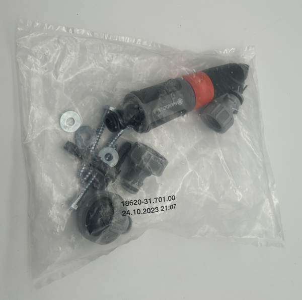 Gardena Schlauchanschluss-Set, Montagesatz wandschlauchkasten + zerstäuber neu