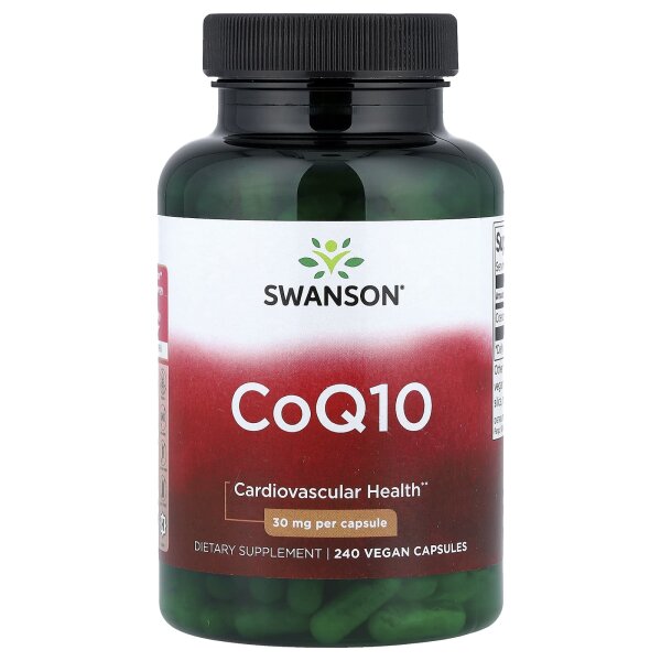 Swanson, CoQ10, 30 mg, 240 vegane Kapseln - DE Versand