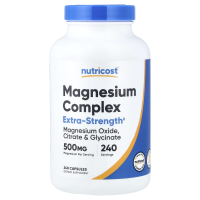Nutricost, Magnesium-Komplex, 500 mg, 240 Kapseln