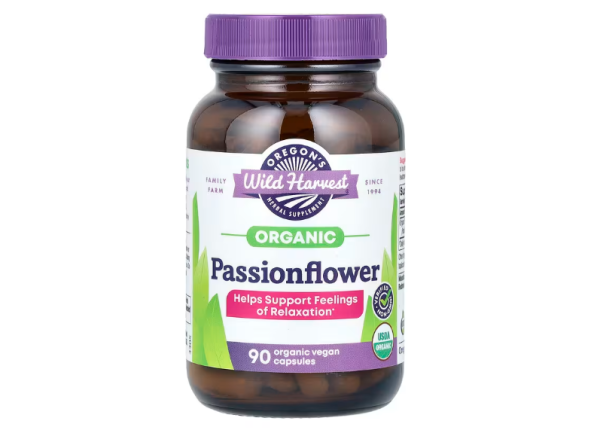 Oregons Wild Harvest, Organic Passionflower, Bio-Passionsblume, 90 vegane Bio-Kapseln