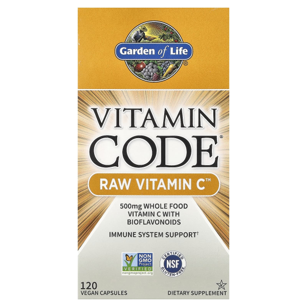 Garden of Life, Vitamin Code, RAW Vitamin C, 250 mg, 120 vegane Kapseln