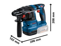 Bosch Akku-Bohrhammer GBH 18V-22 mit SDS-plus, 2x 4,0 Ah und Ladegerät in L-BOXX