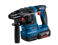 Bosch Akku-Bohrhammer GBH 18V-22 mit SDS-plus, 2x 4,0 Ah und Ladegerät in L-BOXX