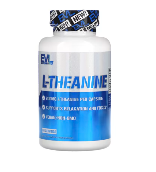 EVLution Nutrition, L-Theanin, 200 mg, 60 pflanzliche Kapseln